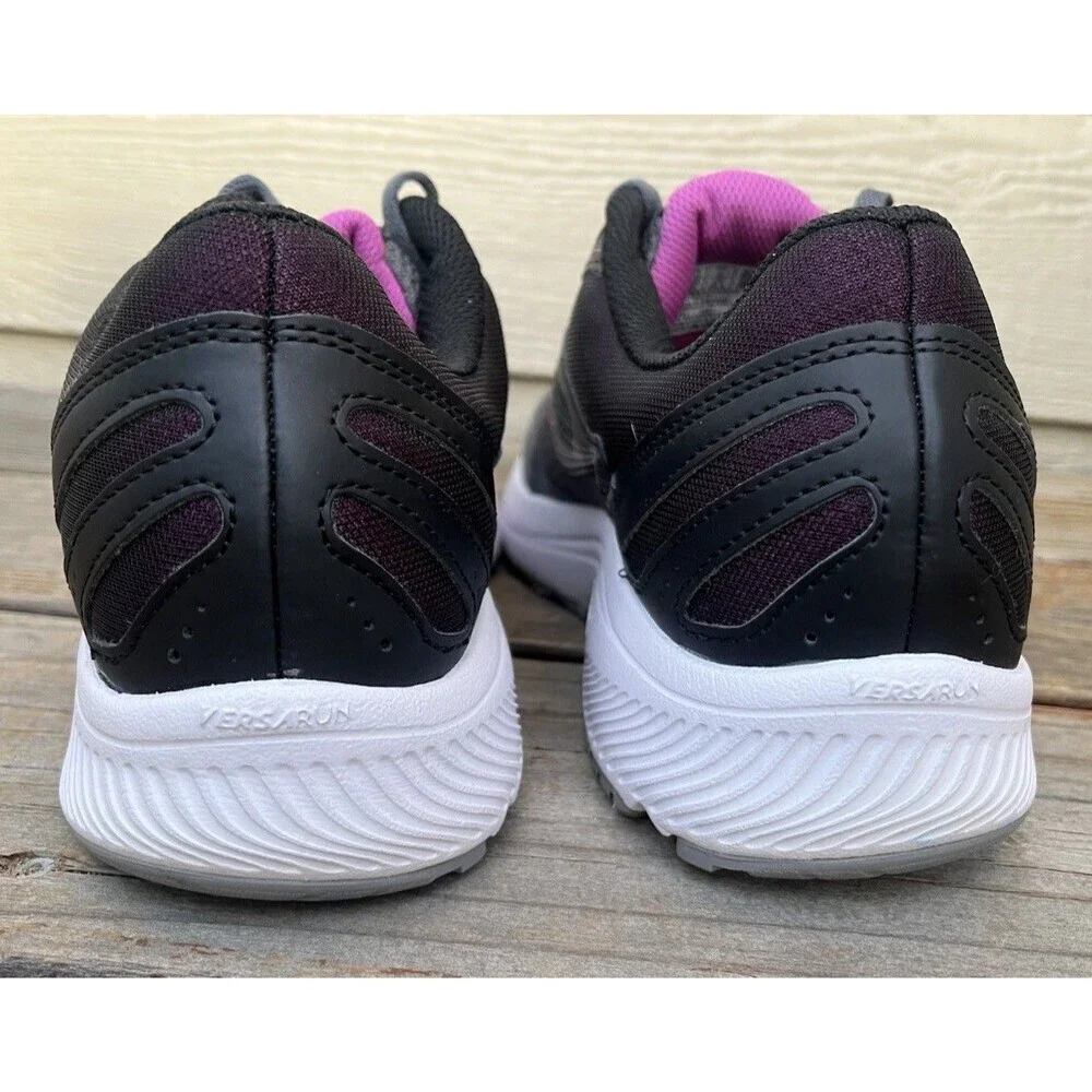 Nice! Saucony Cohesion 15 Women's size 11 Wide Running Shoes Shadow/Razzle